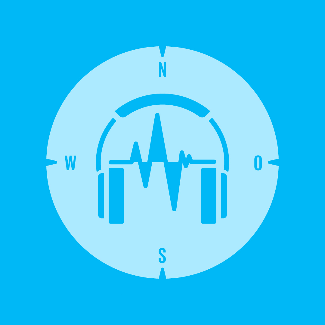 Karrierekompass Icon in light blue